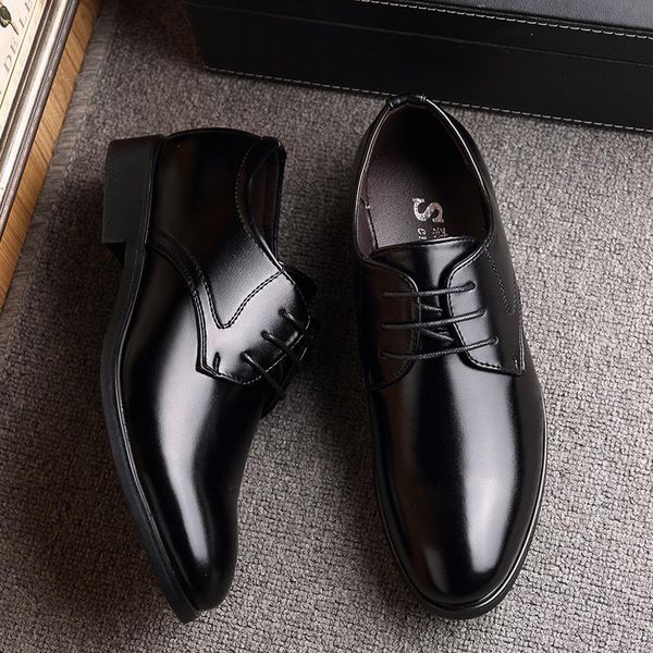 new fashion business dress men shoes classic leather men's suits shoes fashion lace-up dress men oxfords, Black
new fashion business dress men shoes classic leather men's suits shoes fashion lace-up dress men oxfords, Black