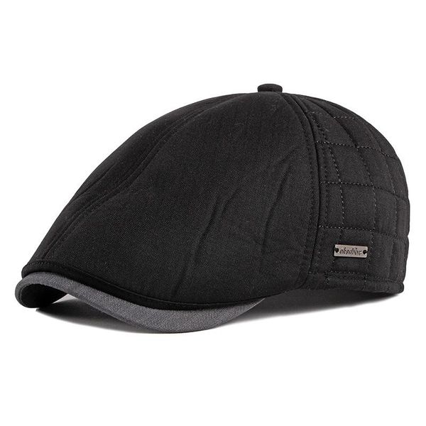 berets men's middle-aged and elderly autumn winter thickened plush warm beret british retro truck driver's hat, Blue;gray
berets men's middle-aged and elderly autumn winter thickened plush warm beret british retro truck driver's hat, Blue;gray