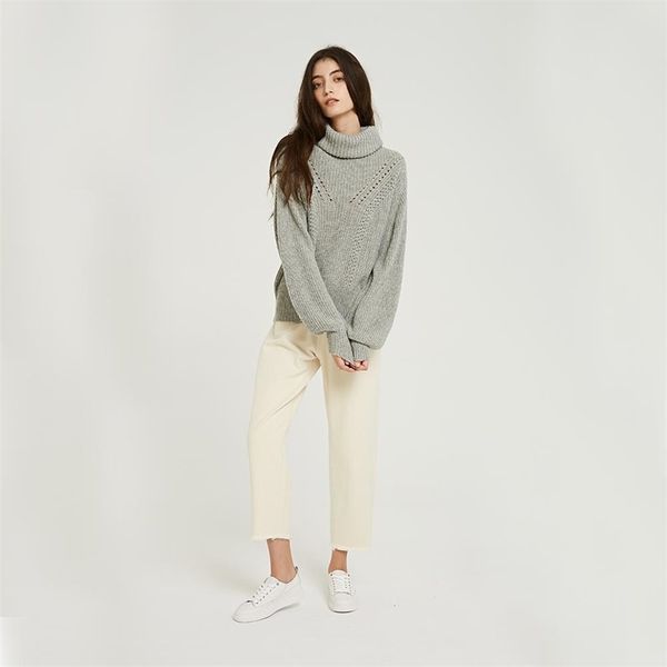 wixra oversized sweaters autumn winter female solid turtleneck casual hollow out knitted sweater pullovers women's jumpers y200116, White;black
wixra oversized sweaters autumn winter female solid turtleneck casual hollow out knitted sweater pullovers women's jumpers y200116, White;black