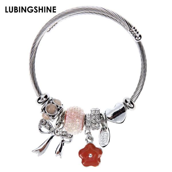 new fashion flower bowkone dangle bangle bracelet creative design cuff bangles for women men stainless steel jewelry party gift, Golden;silver
new fashion flower bowkone dangle bangle bracelet creative design cuff bangles for women men stainless steel jewelry party gift, Golden;silver