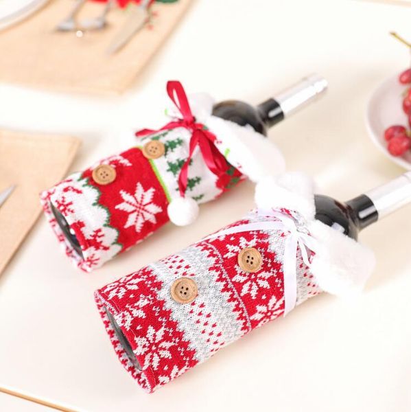 nordic style christmas dustproof knit wine bottle cover champagne pouches gift packaging bag party wedding table decoration dhf2568
nordic style christmas dustproof knit wine bottle cover champagne pouches gift packaging bag party wedding table decoration dhf2568