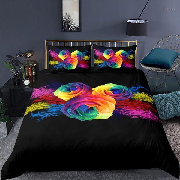 colorful rose bedding set king size creative romantic 3d duvet cover black twin full single double unique design bed set1
colorful rose bedding set king size creative romantic 3d duvet cover black twin full single double unique design bed set1