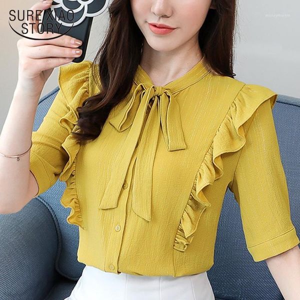 blusas mujer de moda 2019 new chiffon blouse shirt ruffles bow collar womens and blouses short sleeve women shirts 2717 501, White
blusas mujer de moda 2019 new chiffon blouse shirt ruffles bow collar womens and blouses short sleeve women shirts 2717 501, White
