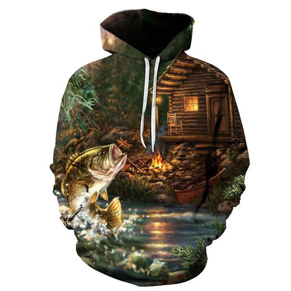 2021 new fashion men and women fish 3d digital printed fleece hoodie wholesale plus size sweater pullover zkis, Black
2021 new fashion men and women fish 3d digital printed fleece hoodie wholesale plus size sweater pullover zkis, Black