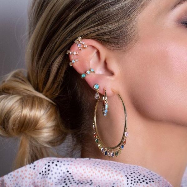 boho big hoop 45mm earring gold color bezel setting rainbow colorful cubic zirconia european women lady gorgeous jewelry, Golden;silver
boho big hoop 45mm earring gold color bezel setting rainbow colorful cubic zirconia european women lady gorgeous jewelry, Golden;silver