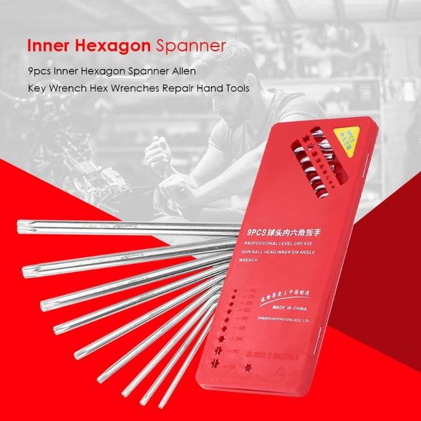 professional hand tool sets 9pcs universal hex key wrench set torx allen cycling repair overall deburring treatment with smooth surface
professional hand tool sets 9pcs universal hex key wrench set torx allen cycling repair overall deburring treatment with smooth surface