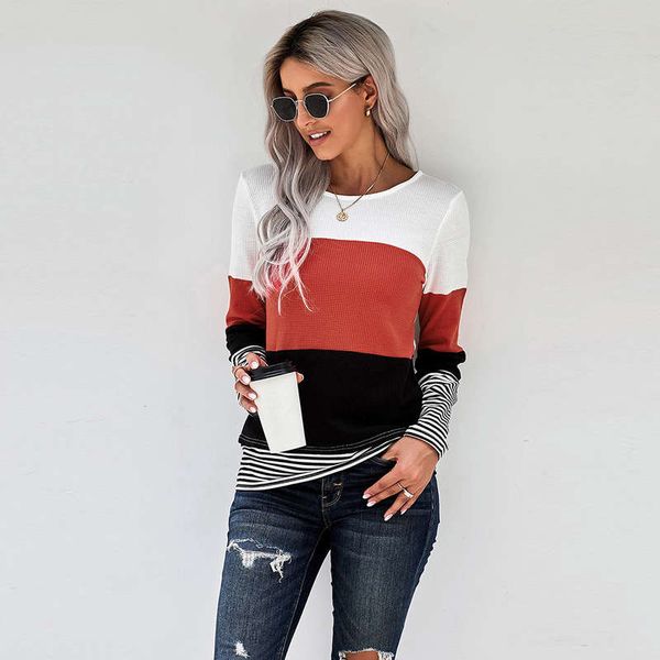 shiying qiudong new pullover splicing long sleeve women's versatile t-shirt 2511262, Black;gray
shiying qiudong new pullover splicing long sleeve women's versatile t-shirt 2511262, Black;gray