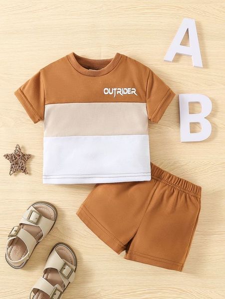 baby color block letter graphic tee with shorts she, White
baby color block letter graphic tee with shorts she, White