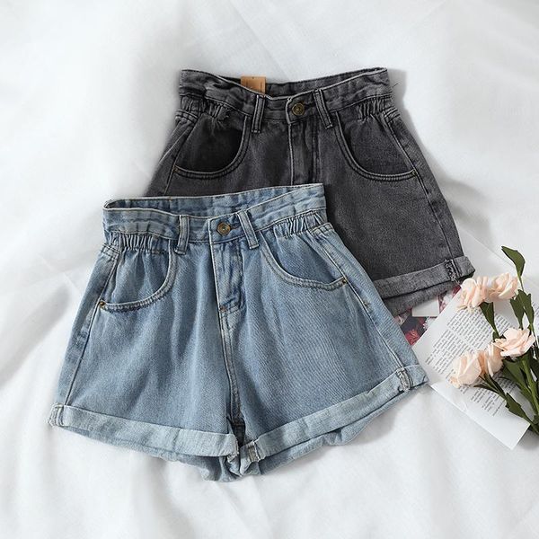 women's shorts women chic high waist denim summer loose wide leg blue jeans casual, White;black
women's shorts women chic high waist denim summer loose wide leg blue jeans casual, White;black