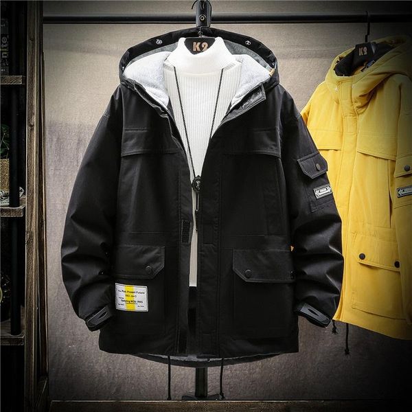 men's down & parkas fur collar oversized jacket thicken casual loose long sleeve hooded men korean manteau homme coat de50mmf, Black
men's down & parkas fur collar oversized jacket thicken casual loose long sleeve hooded men korean manteau homme coat de50mmf, Black