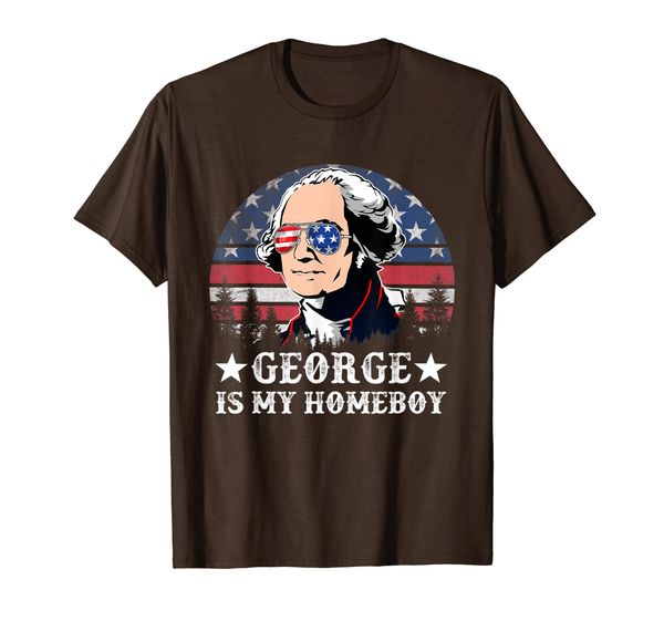 men's george is my homeboy 4th of july shirt t-shirt, White;black
men's george is my homeboy 4th of july shirt t-shirt, White;black