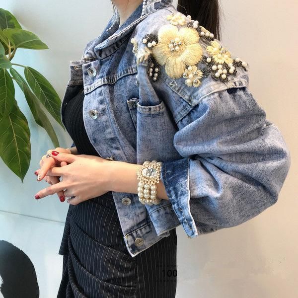 denim cotton jacket fashionable beads embroidery korean-style loose-fit elegant short jacket women's ut217 drop shipping good quality, Black;brown
denim cotton jacket fashionable beads embroidery korean-style loose-fit elegant short jacket women's ut217 drop shipping good quality, Black;brown