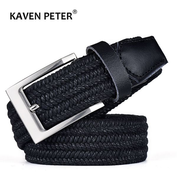 men leather belt for elastic rope wax canvas braided woven stretch long waist belt 3.5 cm cowskin belt tip for men 95-160 cm 201120, Black;brown
men leather belt for elastic rope wax canvas braided woven stretch long waist belt 3.5 cm cowskin belt tip for men 95-160 cm 201120, Black;brown