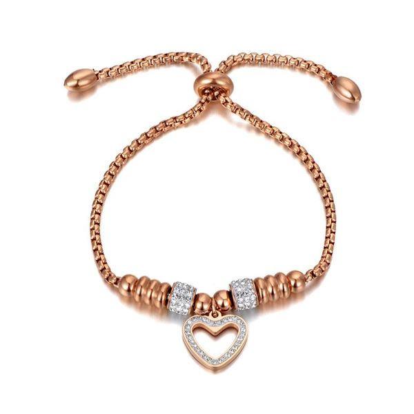 charm bracelets titanium stainless steel white rhinestone chain & link for women love heart adjustable size bracelet b20053, Golden;silver
charm bracelets titanium stainless steel white rhinestone chain & link for women love heart adjustable size bracelet b20053, Golden;silver