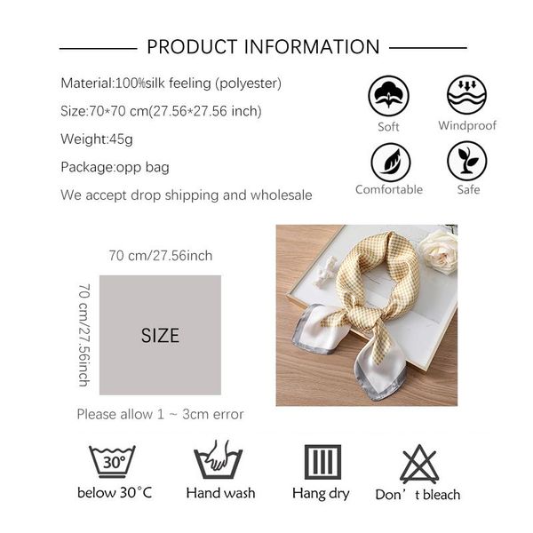 female foulard neck scarf silk shawls hair wraps plaid print square women neck kerchief tie head band shawls pashmina bandana wmtuhy, Blue;gray
female foulard neck scarf silk shawls hair wraps plaid print square women neck kerchief tie head band shawls pashmina bandana wmtuhy, Blue;gray