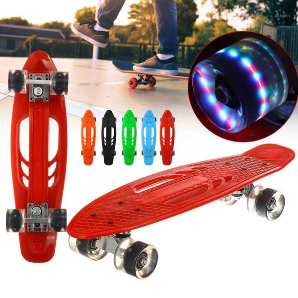 skateboarding 22 inches with led flashing four-wheel mini longboard skate board hollow fish retro skateboard1
skateboarding 22 inches with led flashing four-wheel mini longboard skate board hollow fish retro skateboard1