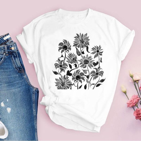 women printing plant graphic cartoon 90s cute flower floral print lady tees clothing female t shirt womens t-shirt, White
women printing plant graphic cartoon 90s cute flower floral print lady tees clothing female t shirt womens t-shirt, White