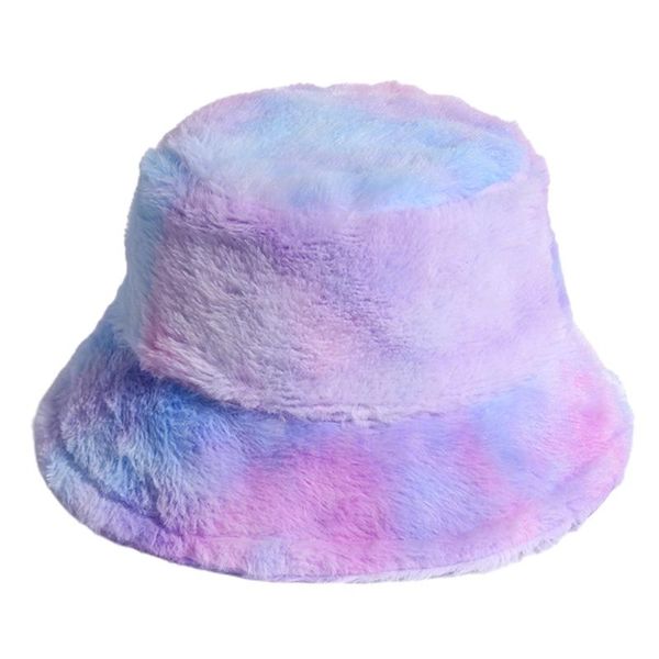 women winter rainbow colorful tie dye bucket hat fluffy fuzzy plush short brim sunscreen thick warm outdoor panama fisherman cap, Blue;gray
women winter rainbow colorful tie dye bucket hat fluffy fuzzy plush short brim sunscreen thick warm outdoor panama fisherman cap, Blue;gray