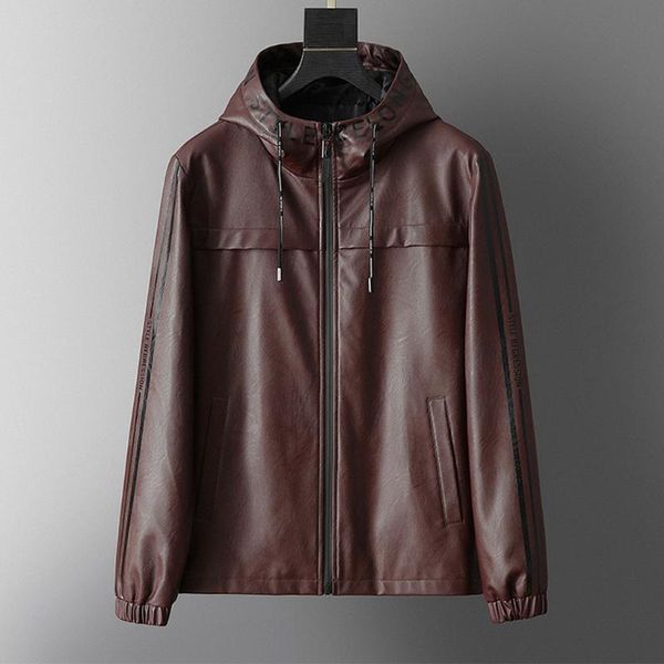 2020 warm outwear slim men's autumn casual fashion patchwork hoodie imitation leather jacket coat z88, Black
2020 warm outwear slim men's autumn casual fashion patchwork hoodie imitation leather jacket coat z88, Black