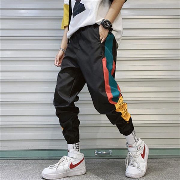 hip hop streetwear men's splice joggers pants 2020 men sweatpants loose men joggers pants track harem pants men streetwear pant, Black
hip hop streetwear men's splice joggers pants 2020 men sweatpants loose men joggers pants track harem pants men streetwear pant, Black