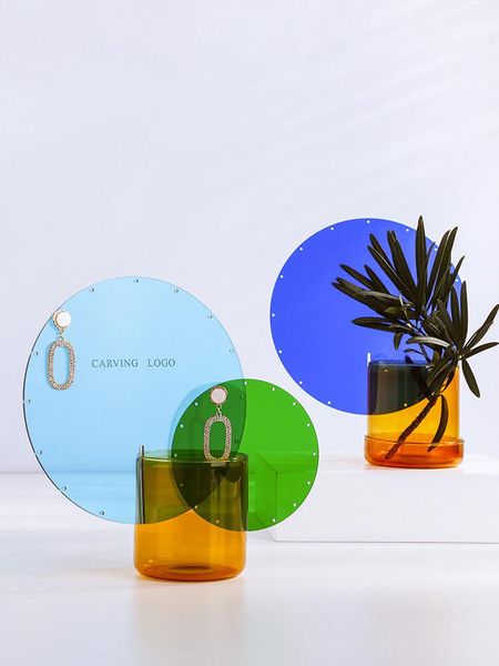 new colorful acrylic earrings display holder disc jewelry display stand earrings show rack, Pink;blue
new colorful acrylic earrings display holder disc jewelry display stand earrings show rack, Pink;blue