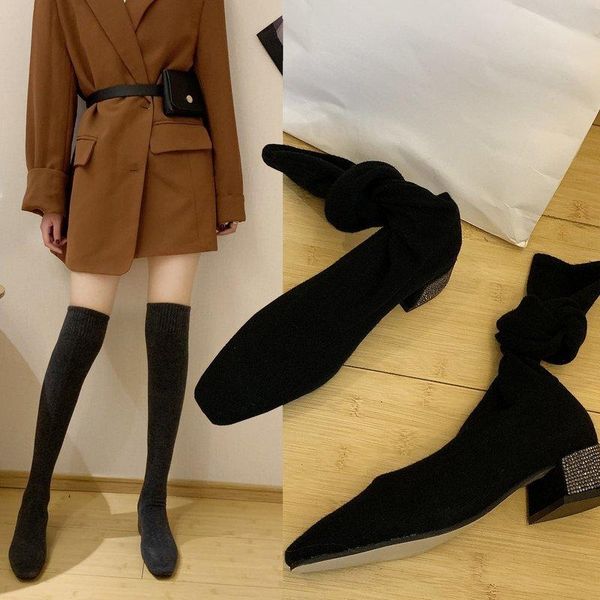 boots stretch fabric over the knee women square toe thigh high black ladies rhinestone heels shoes sock
boots stretch fabric over the knee women square toe thigh high black ladies rhinestone heels shoes sock