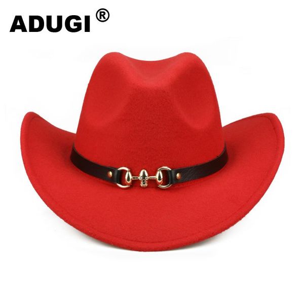 adugi woolen cowboy hat autumn and winter european and american jazz hat metal skull belt belt men women felt
adugi woolen cowboy hat autumn and winter european and american jazz hat metal skull belt belt men women felt