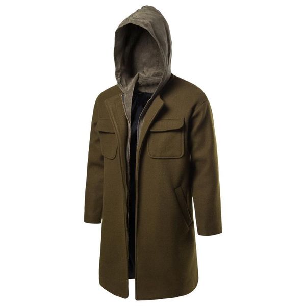 men's wool & blends men two-piece trench coat autumn winter korean-style trend woolen wear handsome yf07, Black
men's wool & blends men two-piece trench coat autumn winter korean-style trend woolen wear handsome yf07, Black