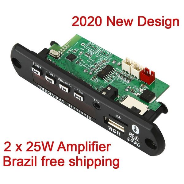 & mp4 players 10pcs/pack 2*25w 50w mp3 player decoder board 5v-18v bluetooth 5.0 car fm radio module support tf usb aux ship
& mp4 players 10pcs/pack 2*25w 50w mp3 player decoder board 5v-18v bluetooth 5.0 car fm radio module support tf usb aux ship