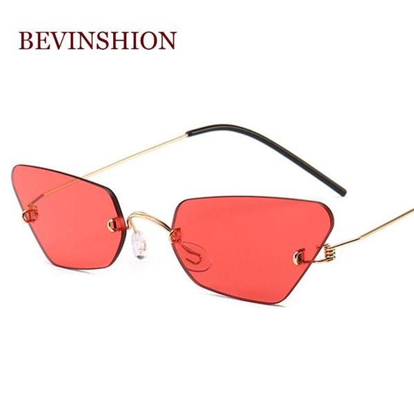 brand modern vintage rimless cat eye sunglasses women small luxury narrow ocean color lenses sun glasses steel wire legs, White;black
brand modern vintage rimless cat eye sunglasses women small luxury narrow ocean color lenses sun glasses steel wire legs, White;black