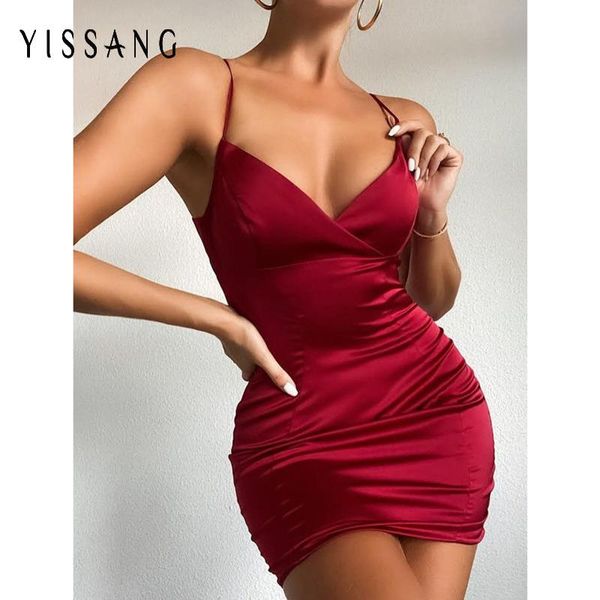 yissang red satin party bodycon short dress women chest cross strap night club dresses ladies vintage 2021 summer dress, Black;gray
yissang red satin party bodycon short dress women chest cross strap night club dresses ladies vintage 2021 summer dress, Black;gray