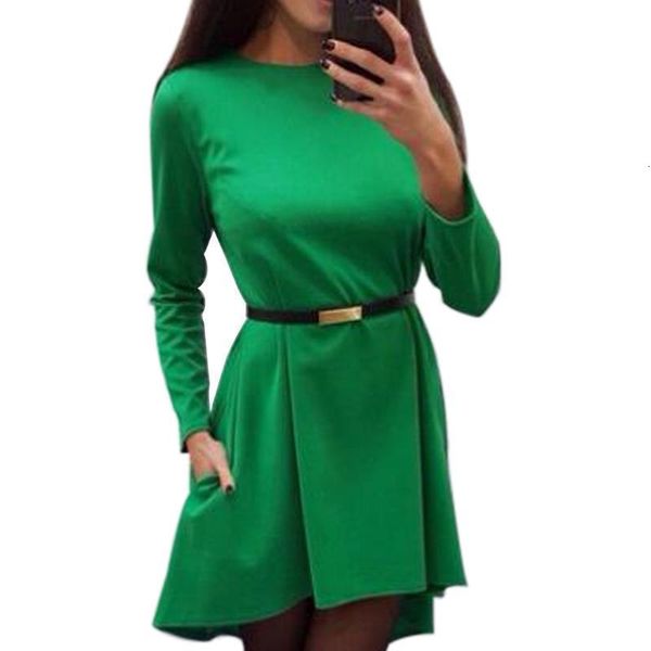 irregular women solid dress 2021 autumn winter long sleeve o-neck elegant casual loose office lady dresses without belt q0074b, Black;gray
irregular women solid dress 2021 autumn winter long sleeve o-neck elegant casual loose office lady dresses without belt q0074b, Black;gray