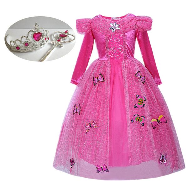 girl pink princess party fancy dress sleeping beauty aurora costume christmas gift for children carnival holiday clothes 4-9y t200709, Red;yellow
girl pink princess party fancy dress sleeping beauty aurora costume christmas gift for children carnival holiday clothes 4-9y t200709, Red;yellow