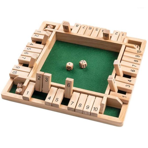 wooden mathematic traditional pub board dice game family travel fun game set 4 sided 10 numbers shut the box board box#w1
wooden mathematic traditional pub board dice game family travel fun game set 4 sided 10 numbers shut the box board box#w1