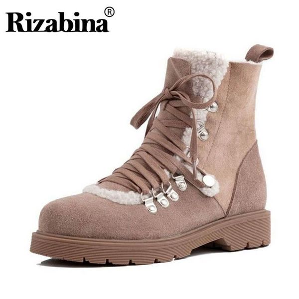 rizabina genuine leather women casual ankle boots daily round toe flats plush fur snow boots comfortable size 33-42, Black
rizabina genuine leather women casual ankle boots daily round toe flats plush fur snow boots comfortable size 33-42, Black