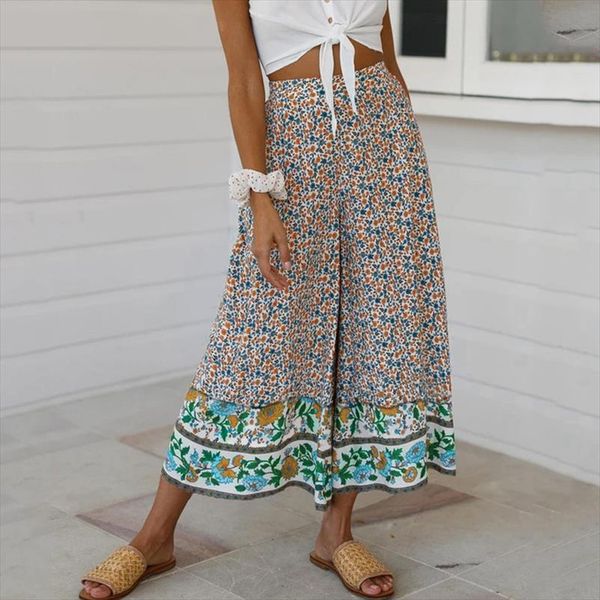 summer beach trousers women floral printed boho long pant casual loose elastic waist ethnic style patchwork wide leg pants women, Black;white
summer beach trousers women floral printed boho long pant casual loose elastic waist ethnic style patchwork wide leg pants women, Black;white