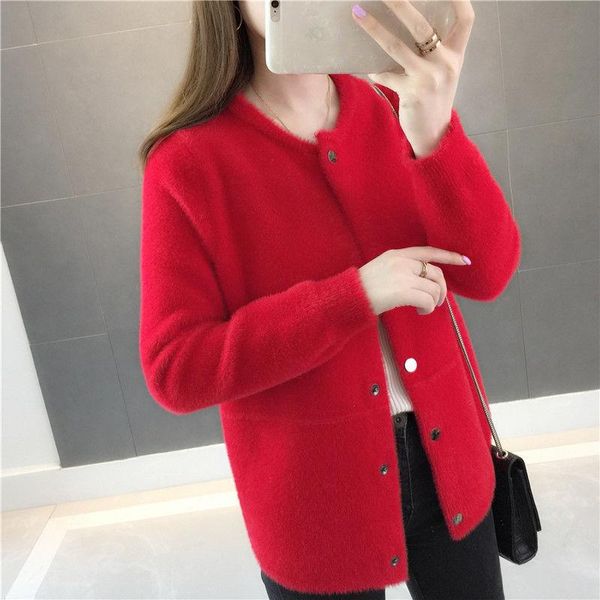 women's fur & faux autumn winter sweater coat 2021 hairy soft loose velvet long-sleeved cardigan white black red khaki jackets
women's fur & faux autumn winter sweater coat 2021 hairy soft loose velvet long-sleeved cardigan white black red khaki jackets