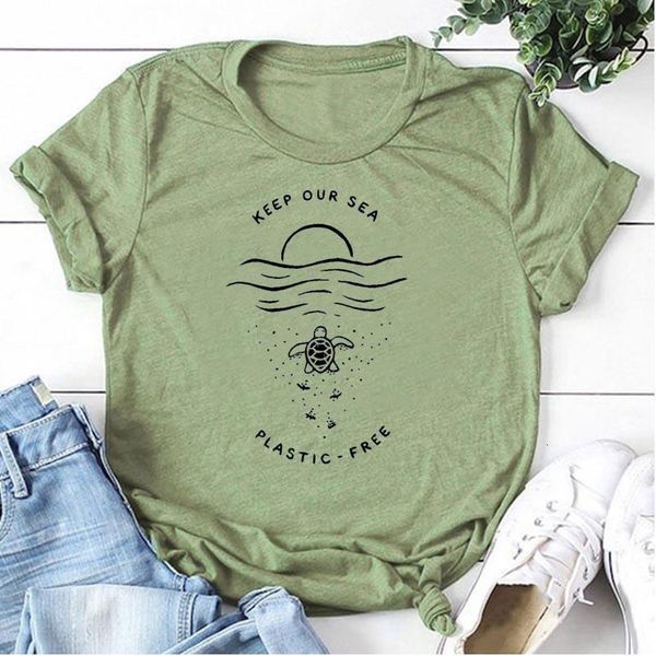 keep our sea plastic graphic tees women turtle hipster t-shirt streetwear funny tshirt cotton tumblr dropshipping, White
keep our sea plastic graphic tees women turtle hipster t-shirt streetwear funny tshirt cotton tumblr dropshipping, White