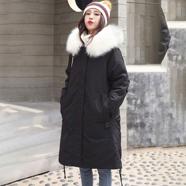 2021 newwomen winter coats long cotton fur hooded jacket warm female outwear coat o4mn, Black
2021 newwomen winter coats long cotton fur hooded jacket warm female outwear coat o4mn, Black