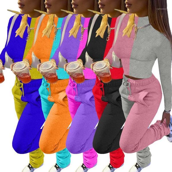 women's tracksuits autumn winter women two pieces set crop pants ladies patchwork casual 2 piece suits high collar leisure streetwear, Gray
women's tracksuits autumn winter women two pieces set crop pants ladies patchwork casual 2 piece suits high collar leisure streetwear, Gray