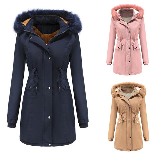 women's jackets female mid long wadded women hooded thick cotton warm coat winter parkas overcoats plus size outwear #t1g, Black;brown
women's jackets female mid long wadded women hooded thick cotton warm coat winter parkas overcoats plus size outwear #t1g, Black;brown