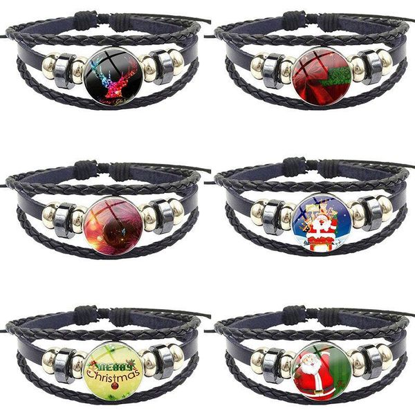 happy new year christmas glass crystal black leather bracelet bangle jewelry bijouterie for women christmas gift1, Golden;silver
happy new year christmas glass crystal black leather bracelet bangle jewelry bijouterie for women christmas gift1, Golden;silver
