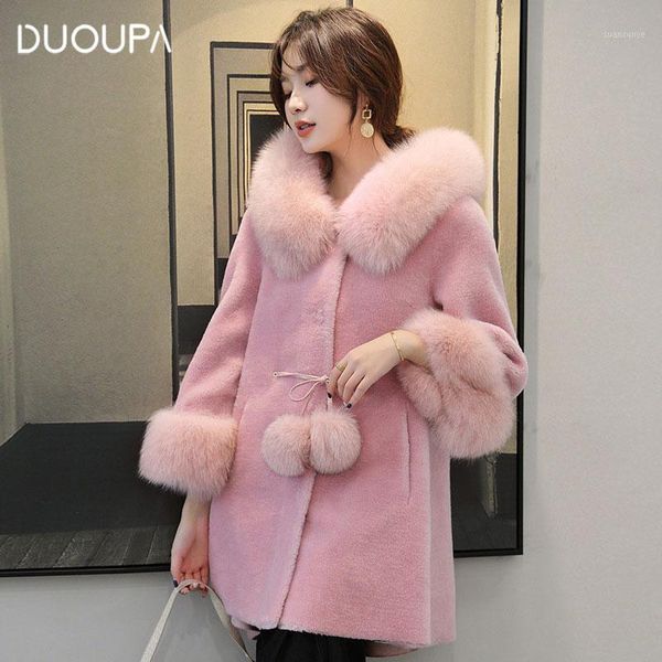 2019 autumn and winter fashion real fur coat female granule sheep sheared coat long fur hooded wool korean version1, Black
2019 autumn and winter fashion real fur coat female granule sheep sheared coat long fur hooded wool korean version1, Black