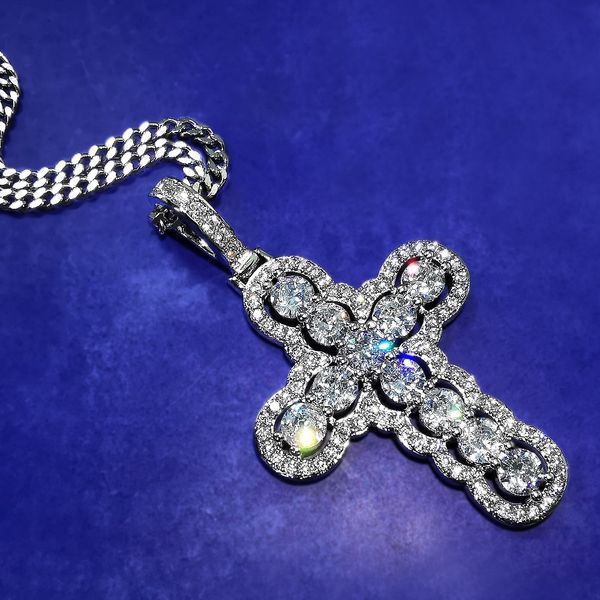 pendant hollow cross for men 2 colors bling a zircon fashion necklaces hip hop jewelry gq9k, Silver
pendant hollow cross for men 2 colors bling a zircon fashion necklaces hip hop jewelry gq9k, Silver