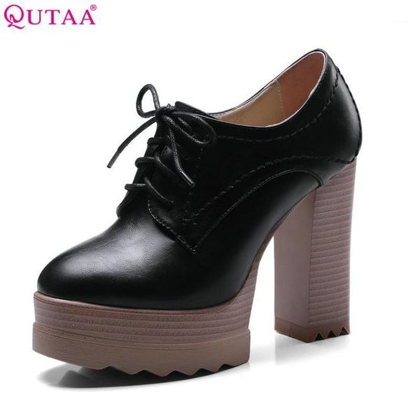 qutaa 2021 women pumps lace up woman shoes pu leather square super high heel platform classic ladies casual pumps szie 34-421, Black
qutaa 2021 women pumps lace up woman shoes pu leather square super high heel platform classic ladies casual pumps szie 34-421, Black