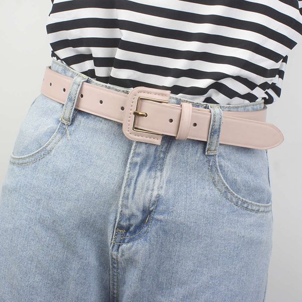 new jeans with pole grade and fashionable chic very wide korean simple square buckle women's belt, Black;brown
new jeans with pole grade and fashionable chic very wide korean simple square buckle women's belt, Black;brown