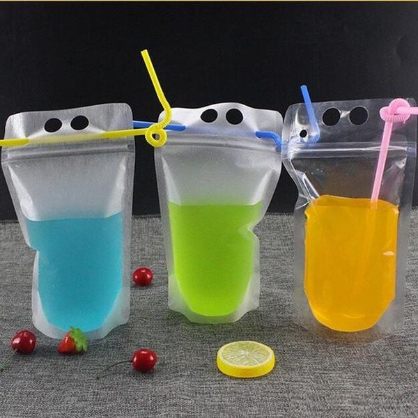500ml clear drink pouches bags frosted zipper 17oz stand-up plastic drinking bag straw with holder reclosable heat-proof9ajk
500ml clear drink pouches bags frosted zipper 17oz stand-up plastic drinking bag straw with holder reclosable heat-proof9ajk