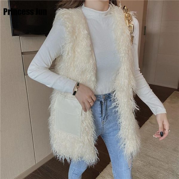 women autumn winter imitation hair fur warm vest v neck sleeveless thick jacket fashion casual waistcoat all-match outwear coat, Black;white
women autumn winter imitation hair fur warm vest v neck sleeveless thick jacket fashion casual waistcoat all-match outwear coat, Black;white