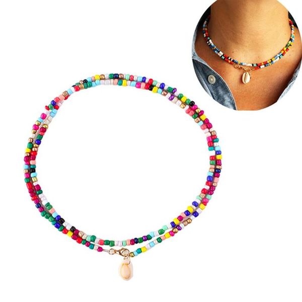 pendant necklaces bohemian women cowrie shell charm beaded double layer necklace jewelry gift wedding decor year gifts, Silver
pendant necklaces bohemian women cowrie shell charm beaded double layer necklace jewelry gift wedding decor year gifts, Silver