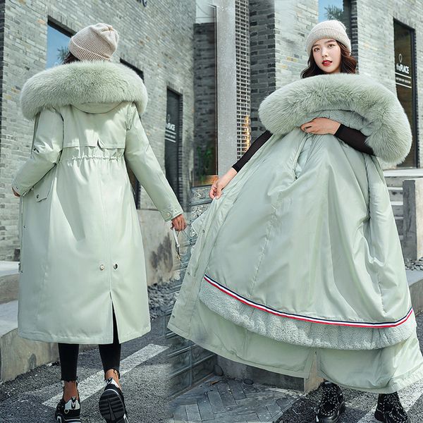 women's warm jacket winter oversize x-long plus size coat female parkas boutique women clothing ladies coats and jackets 201029, Black
women's warm jacket winter oversize x-long plus size coat female parkas boutique women clothing ladies coats and jackets 201029, Black